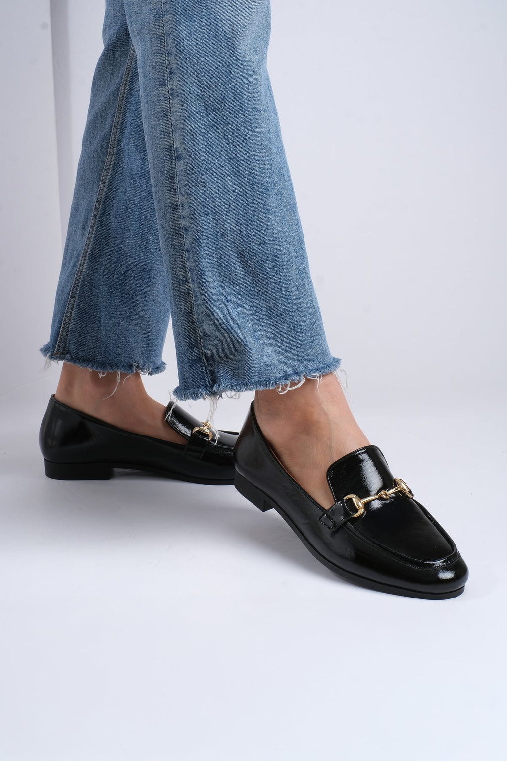 Kadın Hakiki Deri Bej Rugan Toka Detaylı Hakiki Deri Loafer Diva
